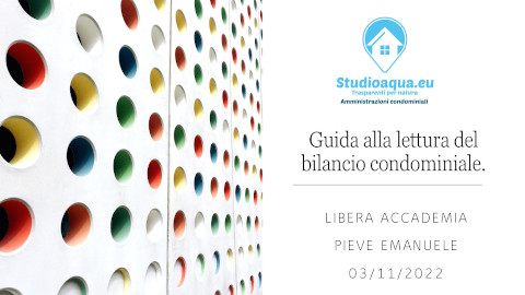 Guida alla lettura del bilancio condominiale